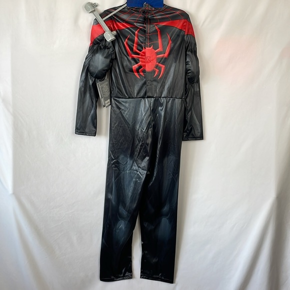 NWT Disney Spider-Man Costume w/Mask, Gloves, and Bulging Muscles - Size 9/10 - Picture 10 of 16